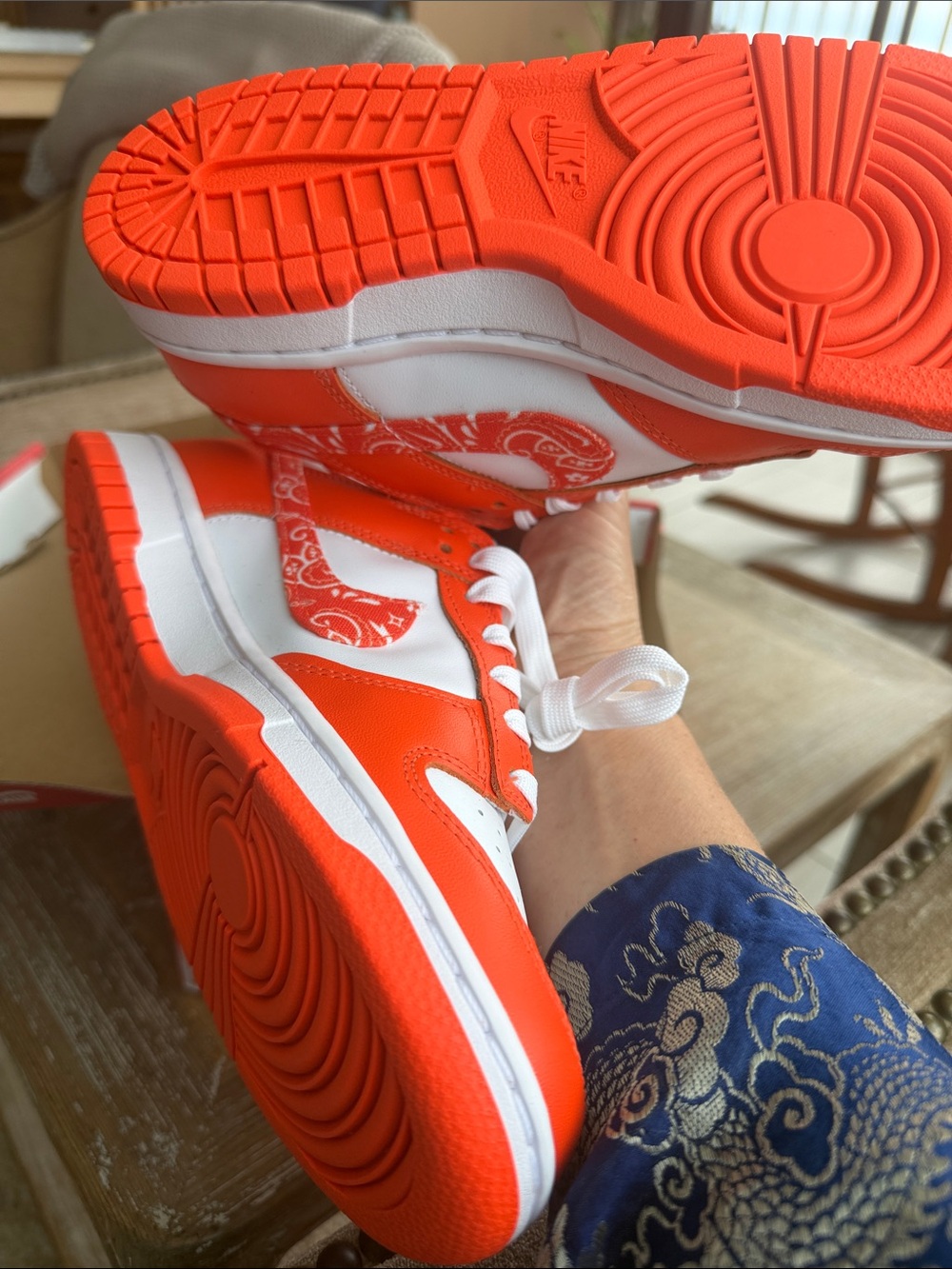 Nike Dunk Low "Orange Paisley” - Picture 4 of 4